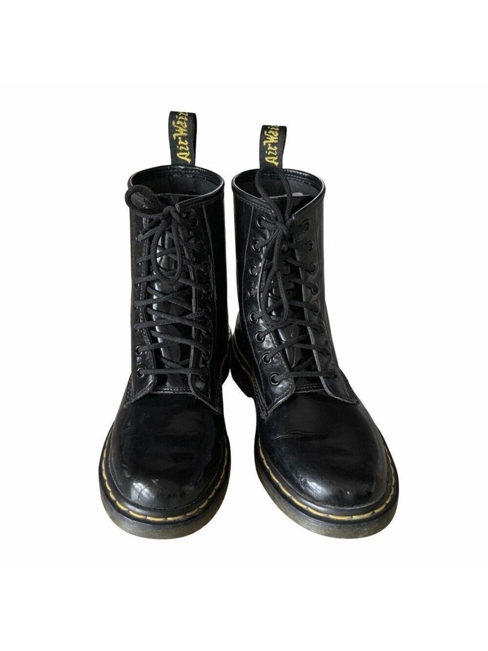 Dr Martens 1460 Black Patent Leather Combat Boots US 7 UK 5